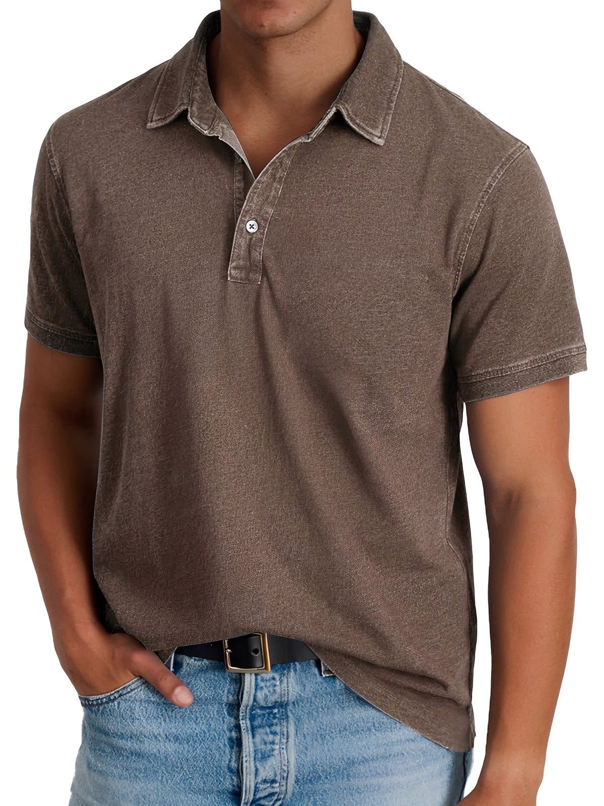Darrell - Tricou polo modern, lejer pentru bărbați