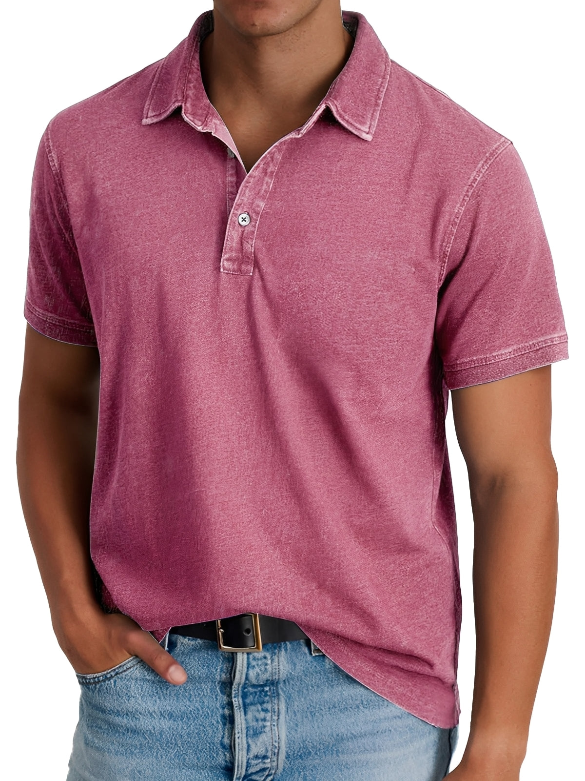 Darrell - Tricou polo modern, lejer pentru bărbați