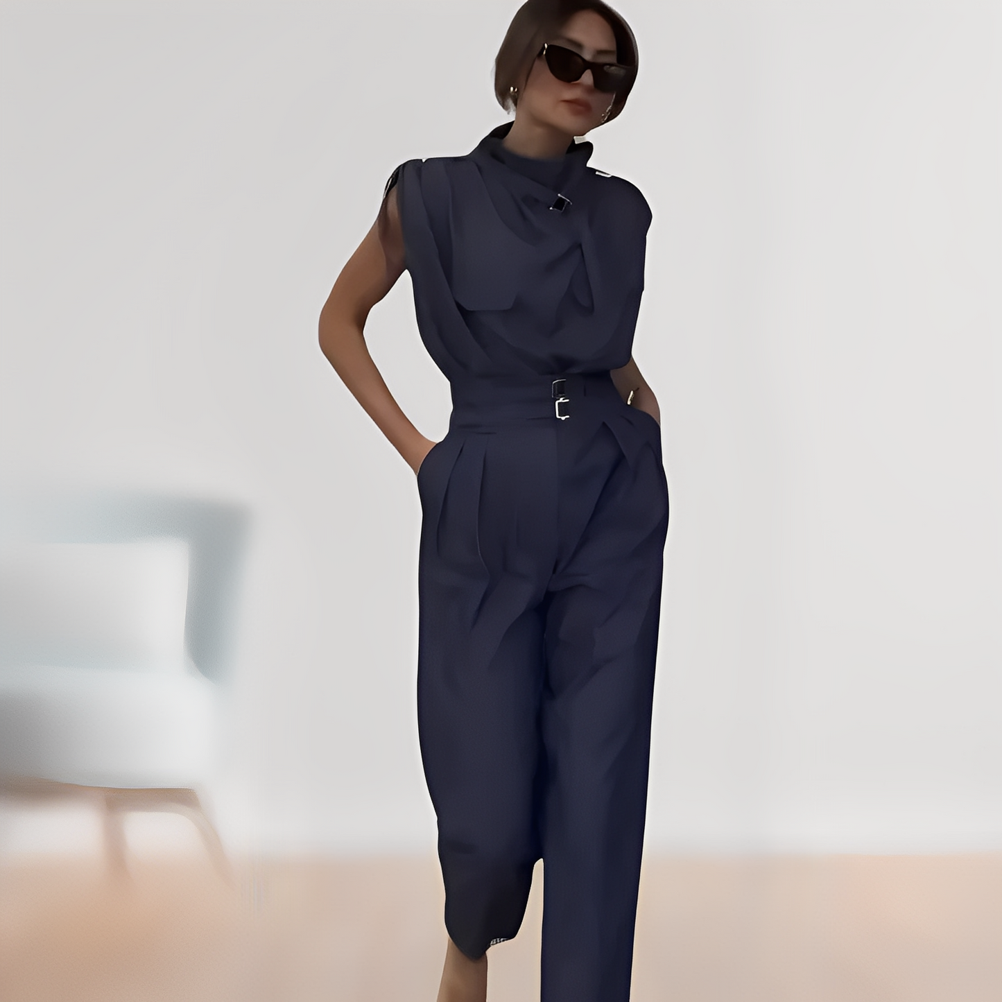 Leona – Elegant overall fără mâneci
