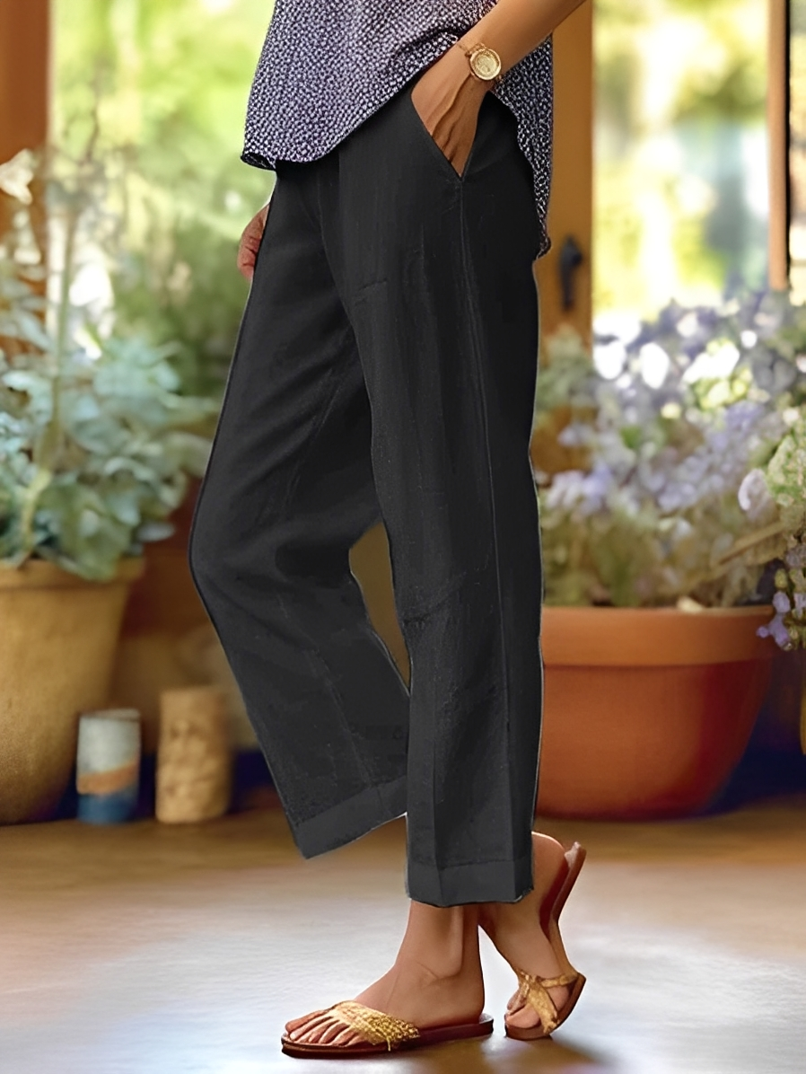 Oona – Pantaloni ușori din in pentru vară