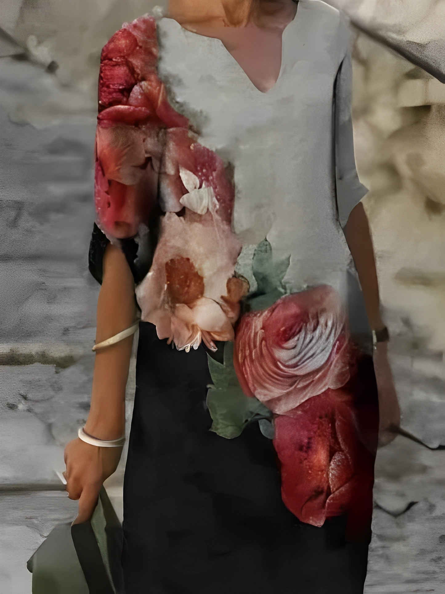 Malia – Mini-rochie cu model grafic