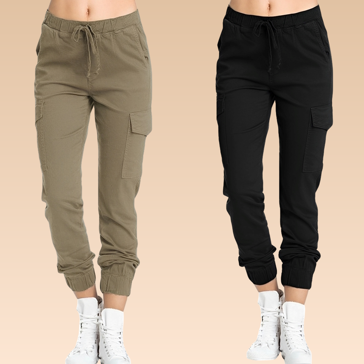 Zendi – Pantalon Cargo Elegant și Ajustat