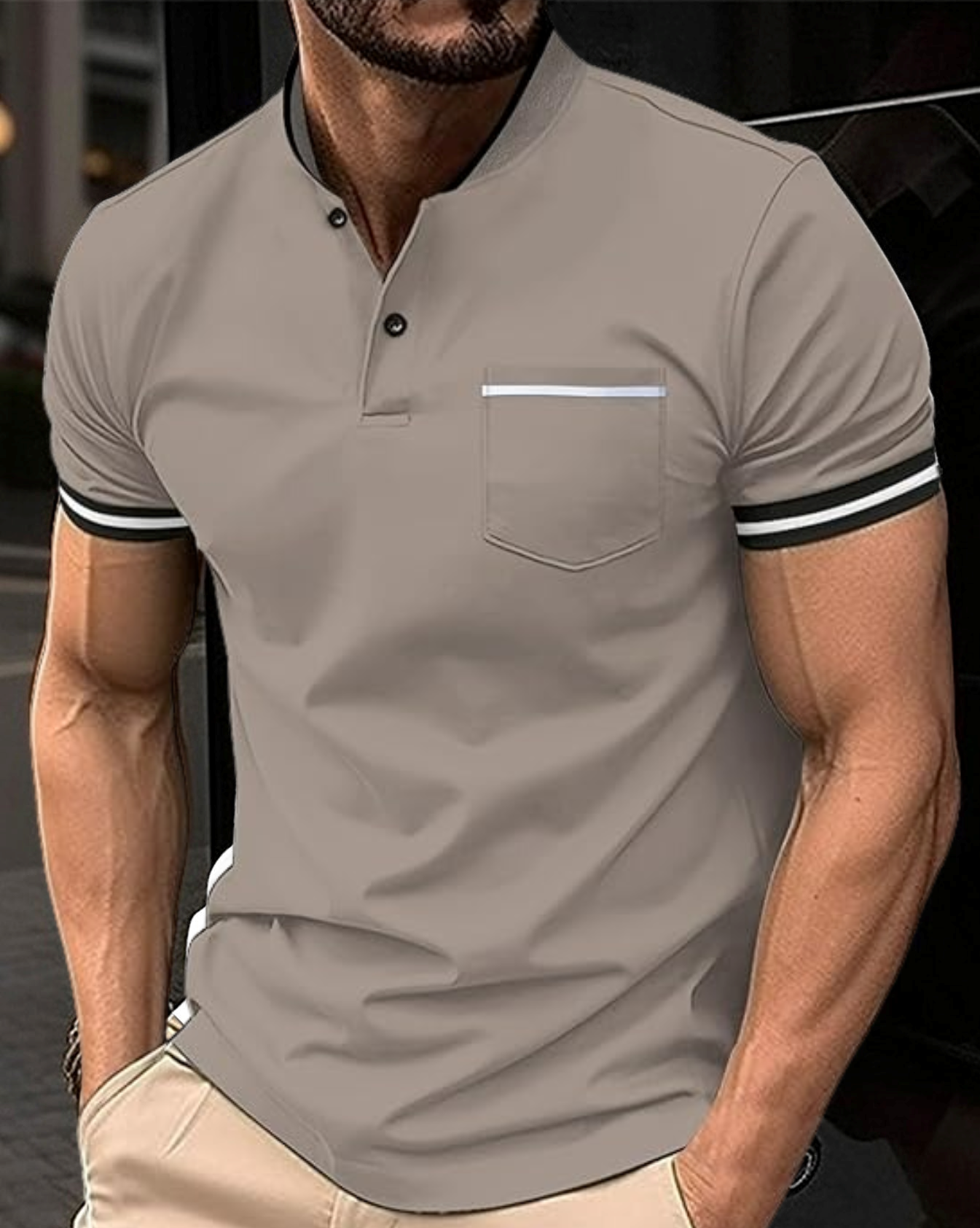 Teodor – Tricou polo lejer din bumbac