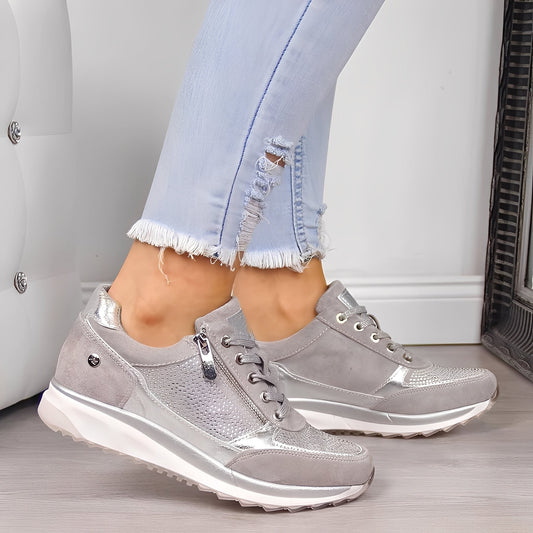 Melanie - Pantofi casual pentru femei cu fermoar