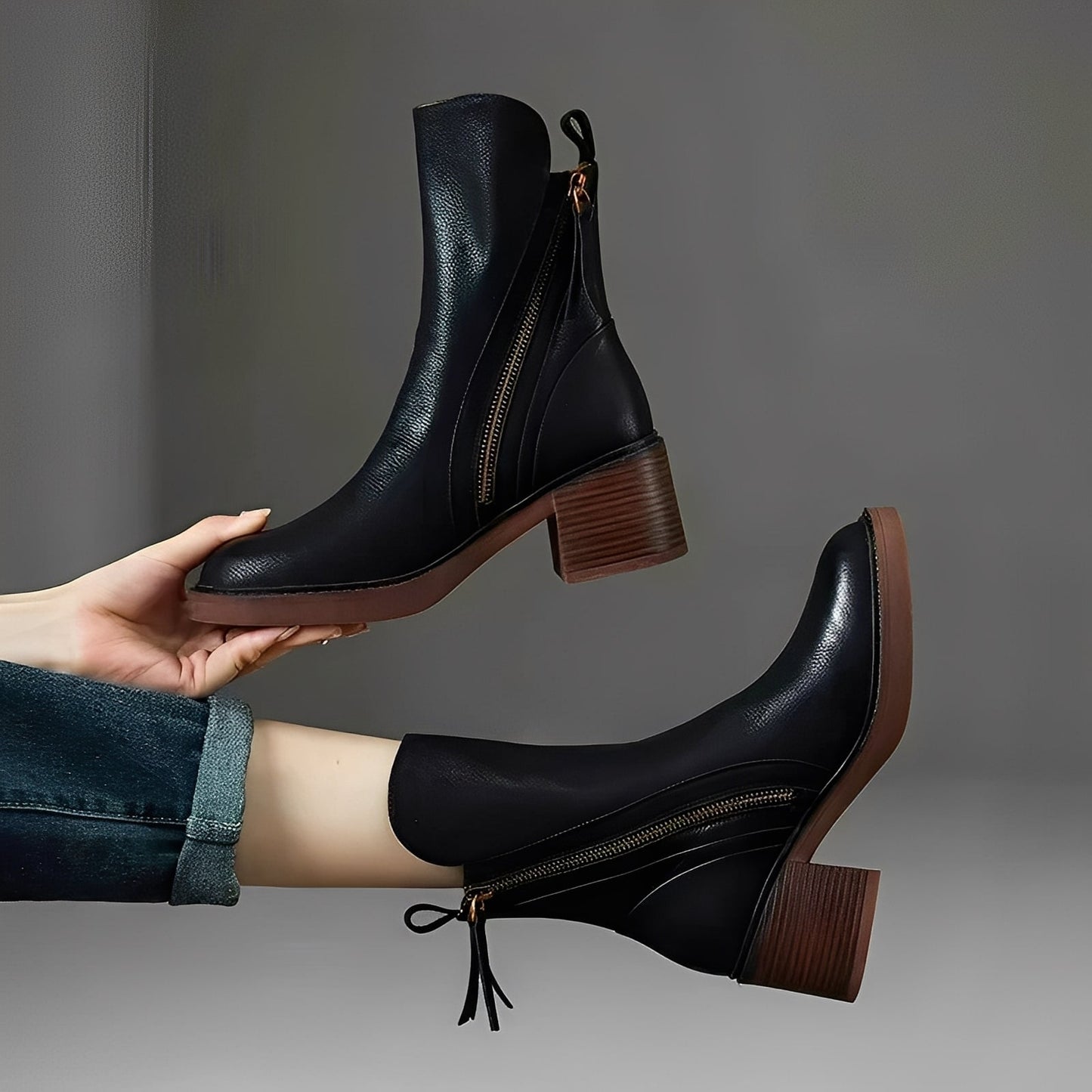 Destini - Pantofi derby eleganți din piele pentru femei
