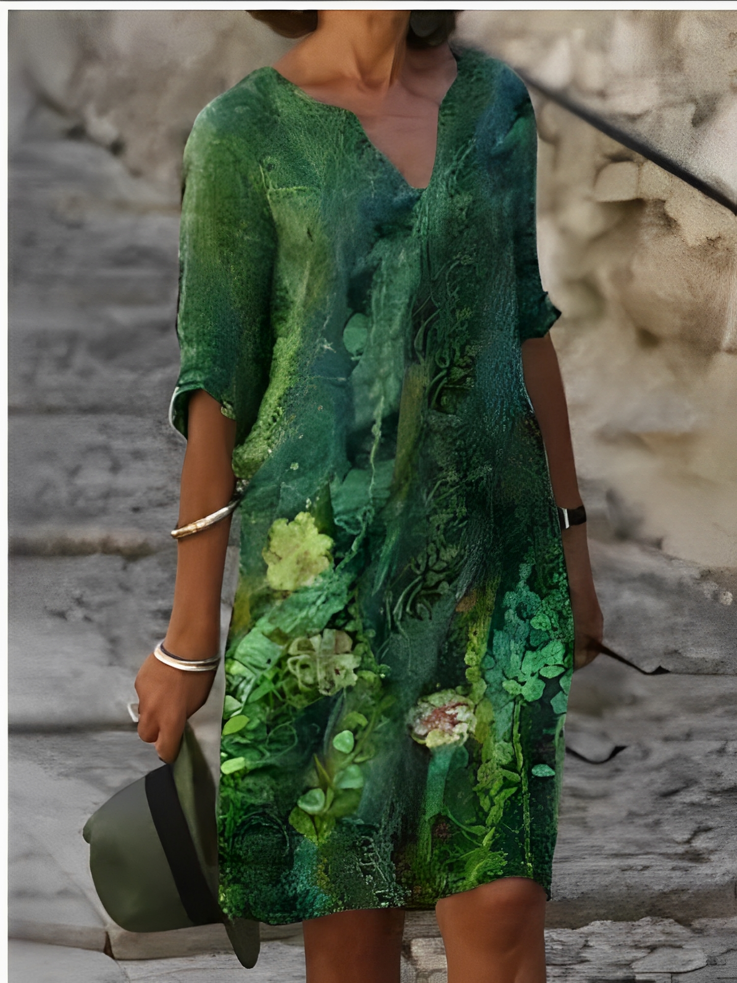 Malia – Mini-rochie cu model grafic