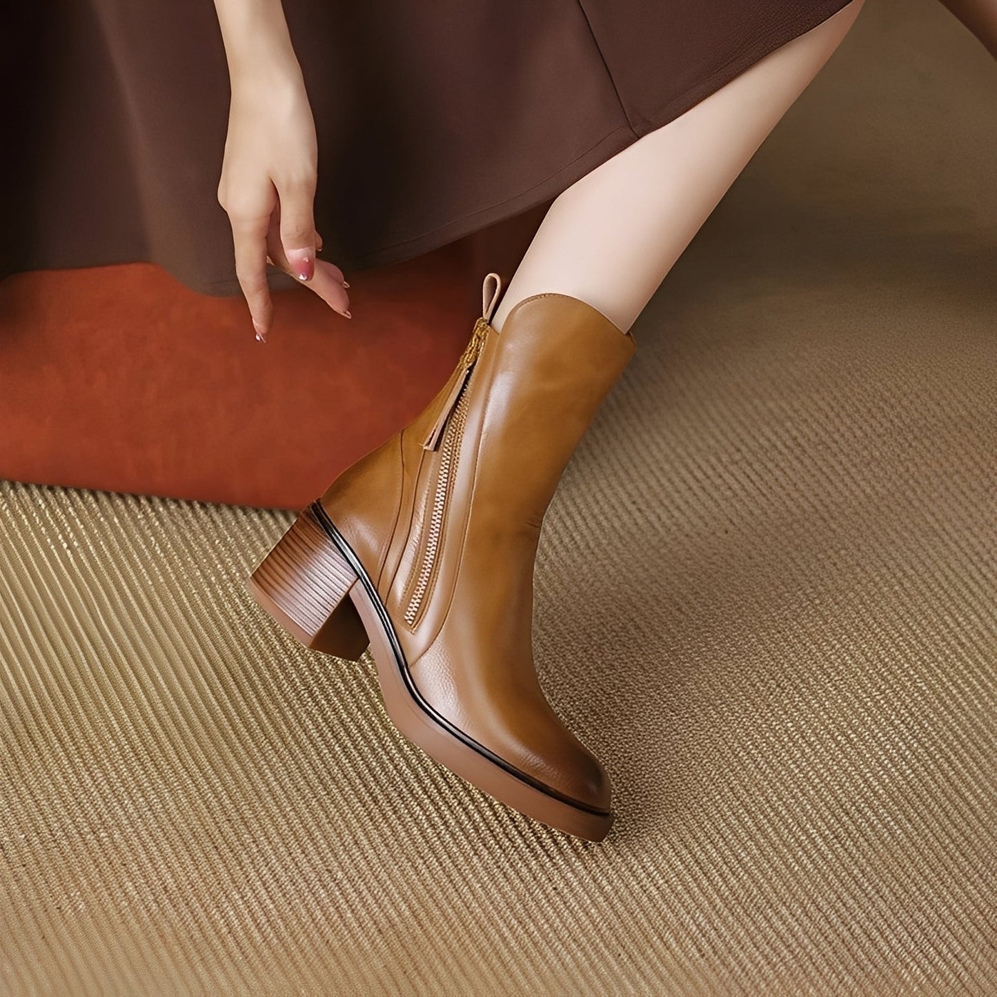Destini - Pantofi derby eleganți din piele pentru femei