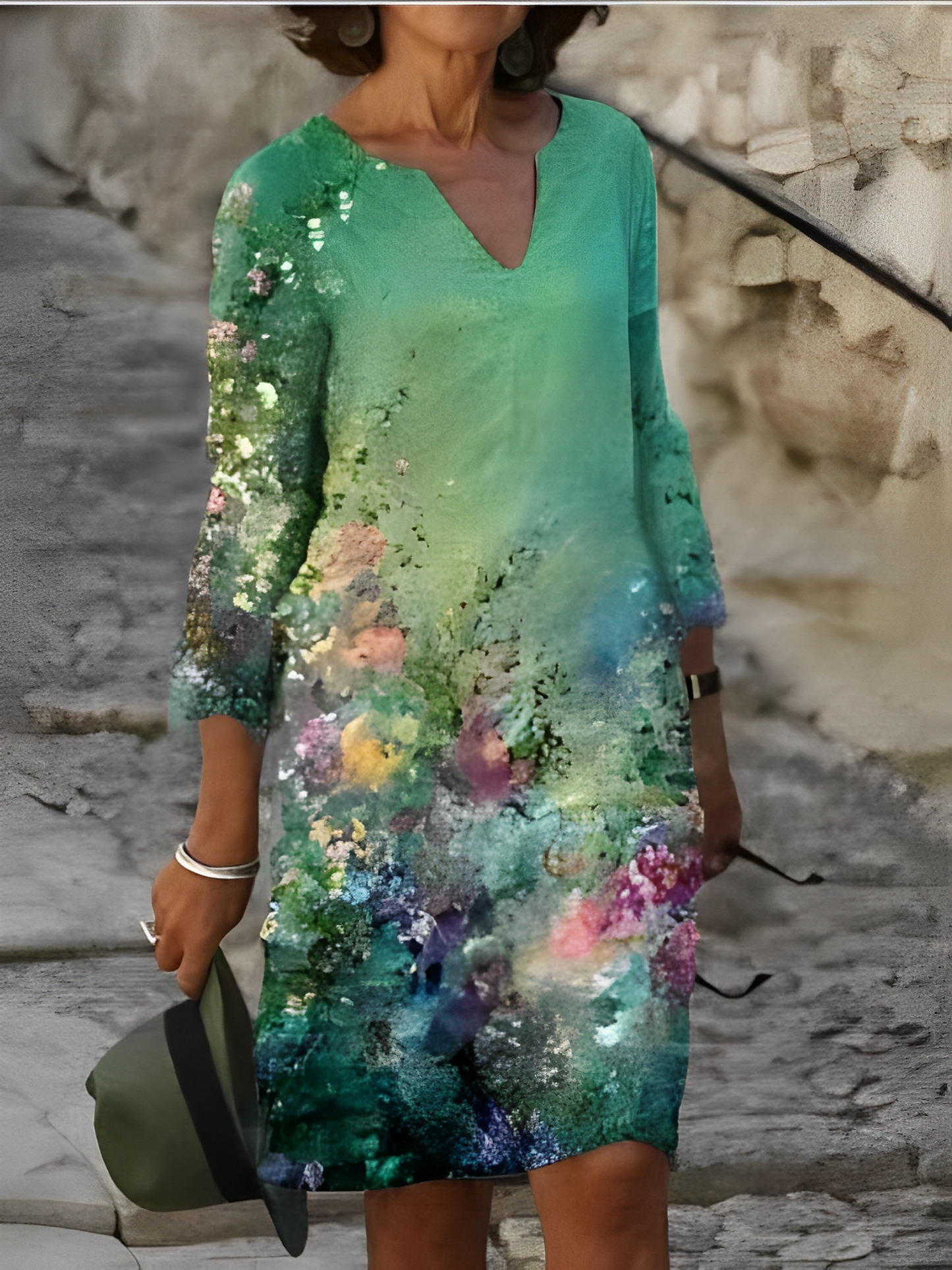 Malia – Mini-rochie cu model grafic