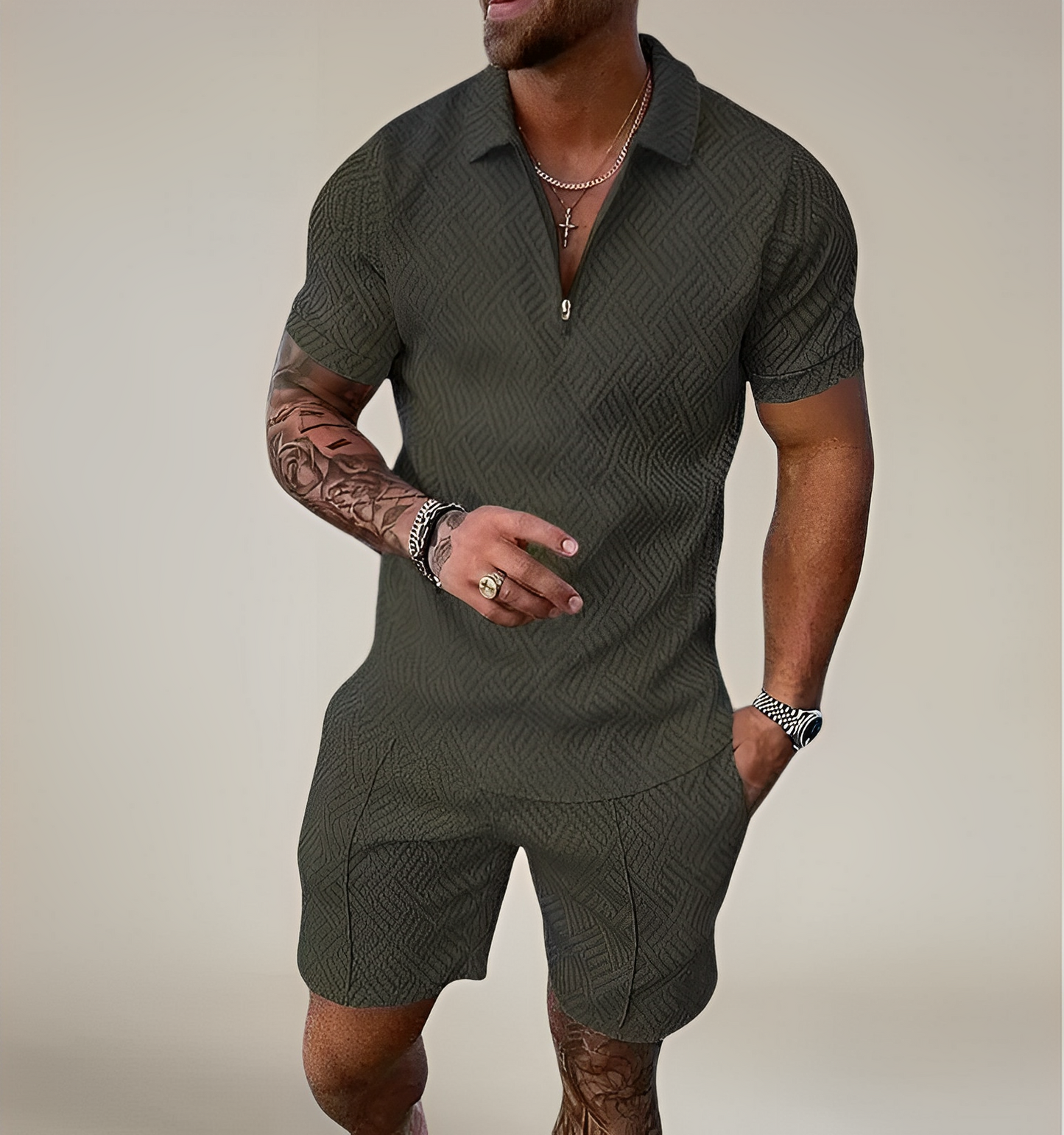 Milan – Set Polo & Pantaloni Scurți Lejer
