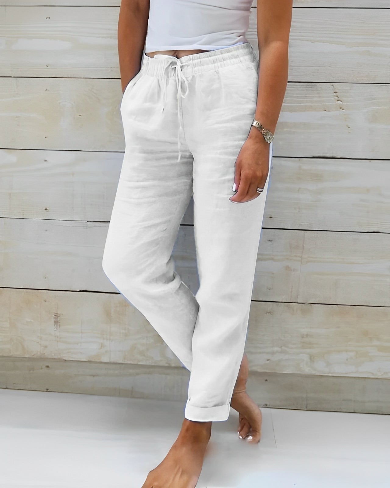 Mira – Pantaloni casual cu șnur