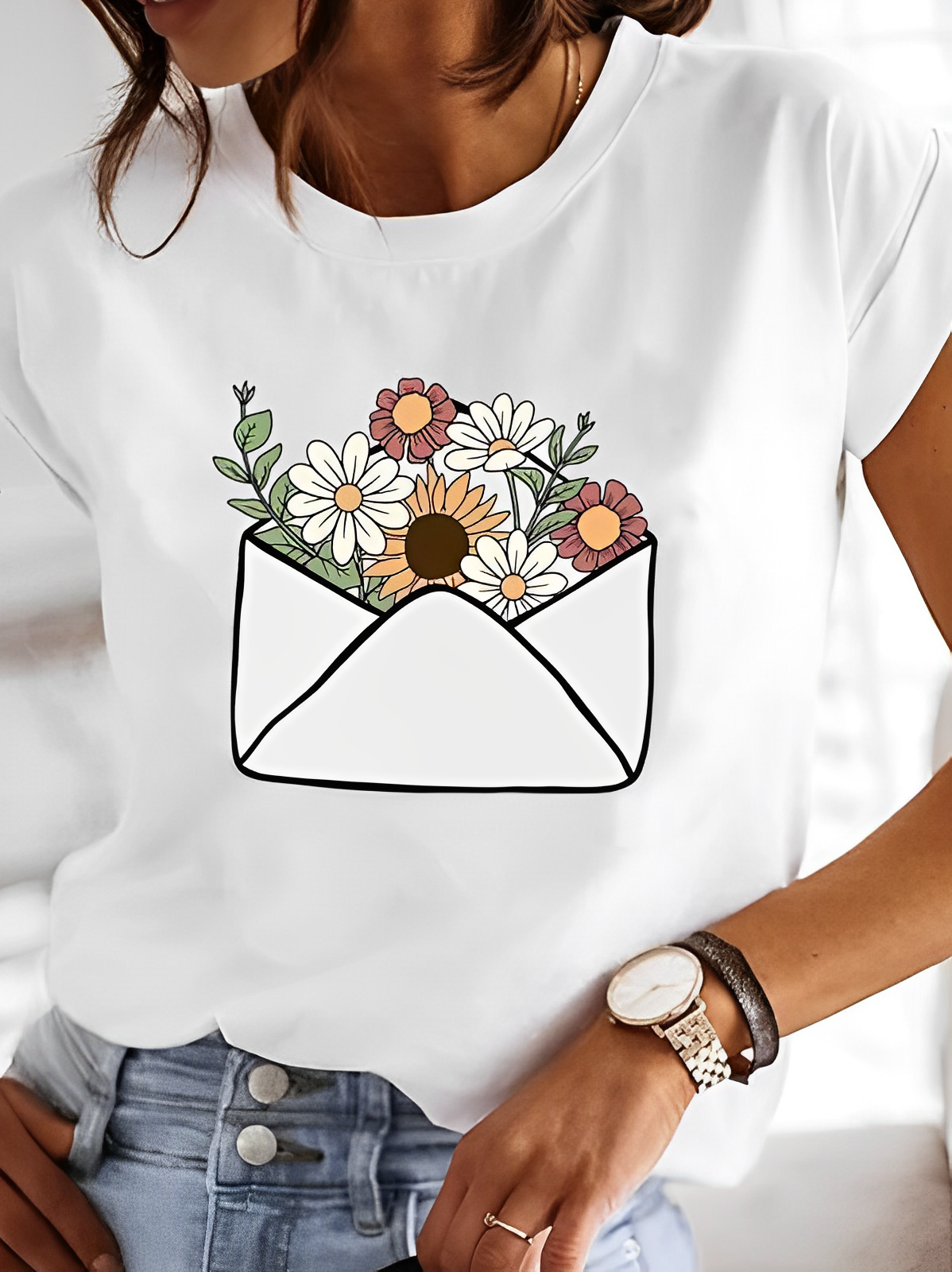 Nora – Tricou Alb Vară