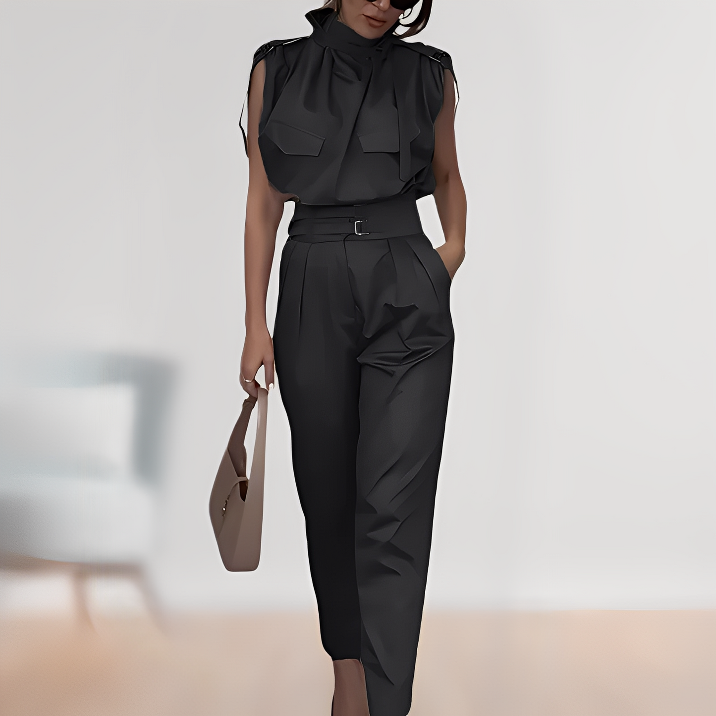 Leona – Elegant overall fără mâneci