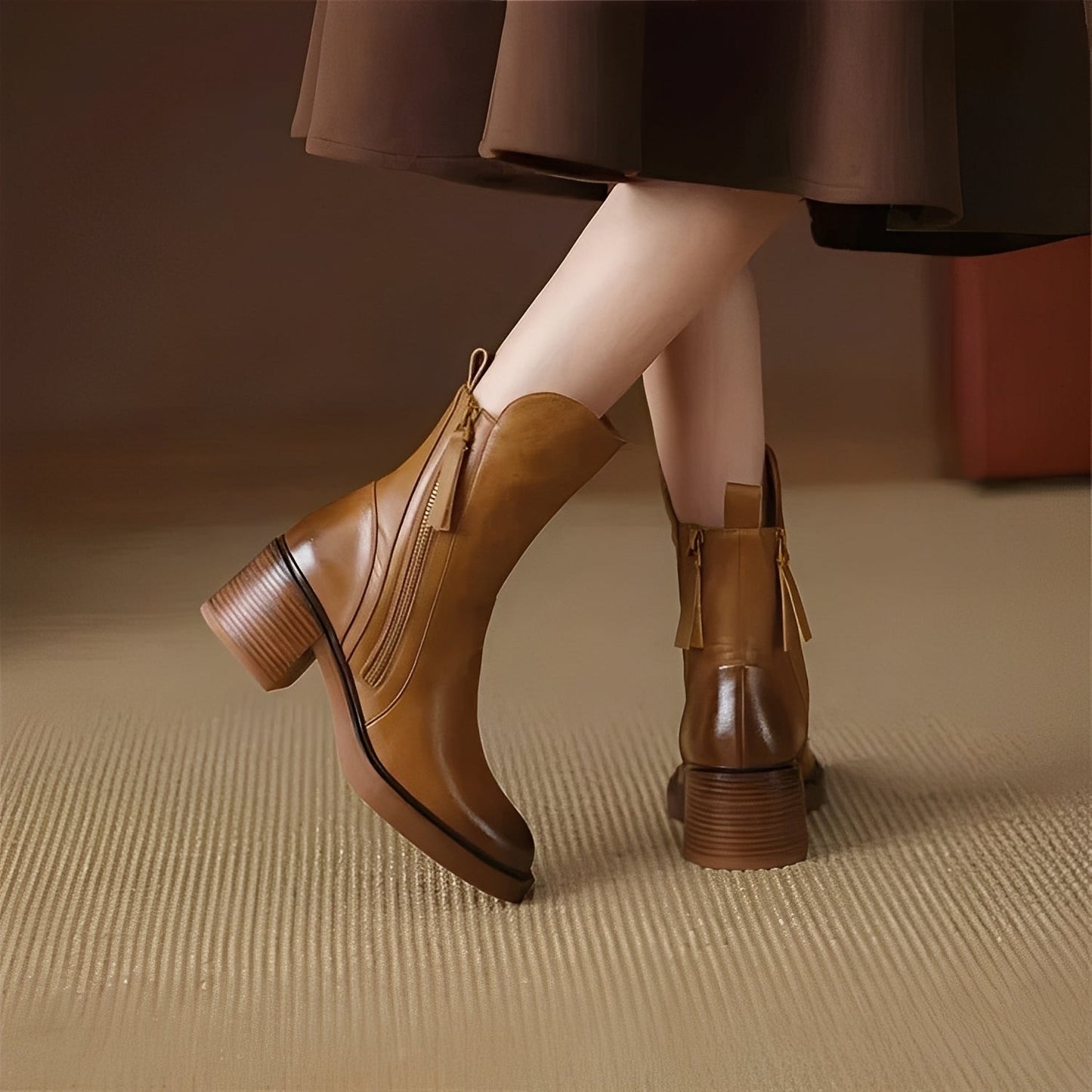 Destini - Pantofi derby eleganți din piele pentru femei