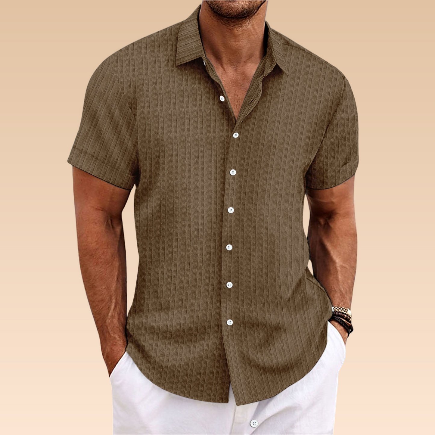 Norman – Cămașă Bărbați Ușoară și Respirabilă