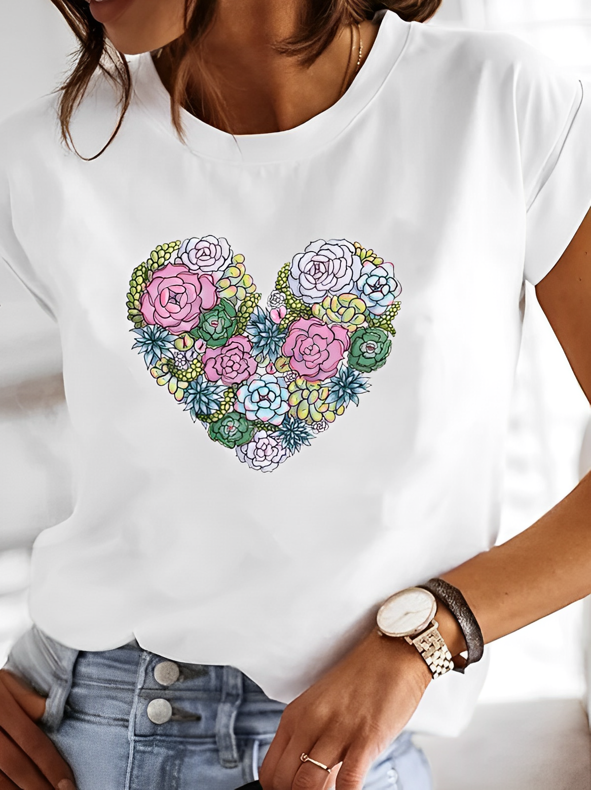 Nora – Tricou Alb Vară