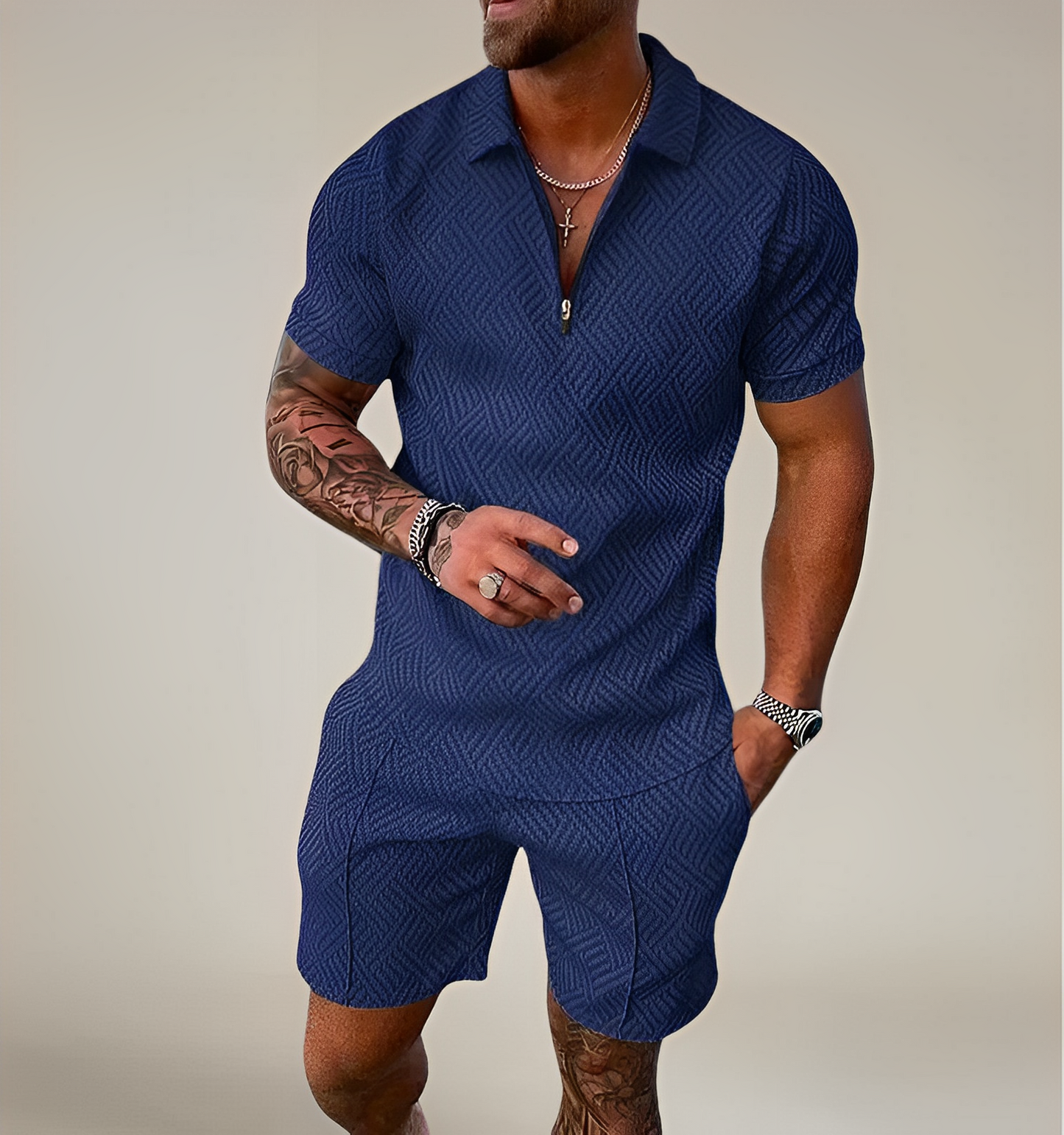 Milan – Set Polo & Pantaloni Scurți Lejer