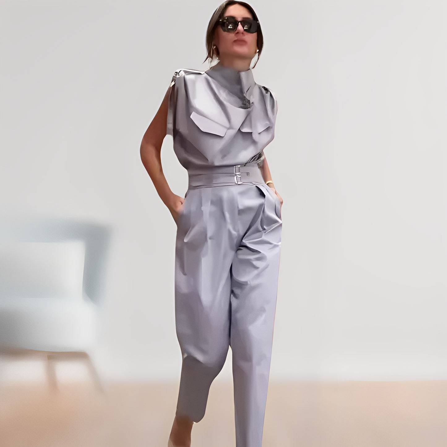 Leona – Elegant overall fără mâneci