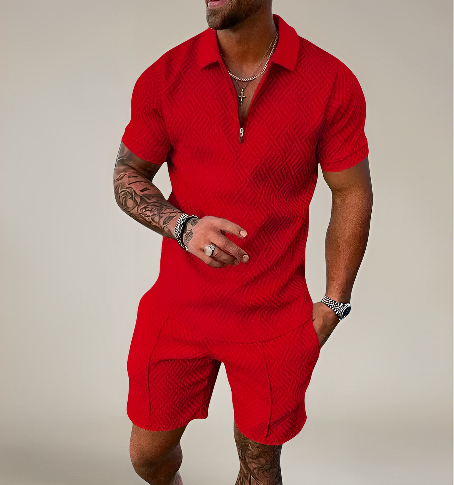 Milan – Set Polo & Pantaloni Scurți Lejer