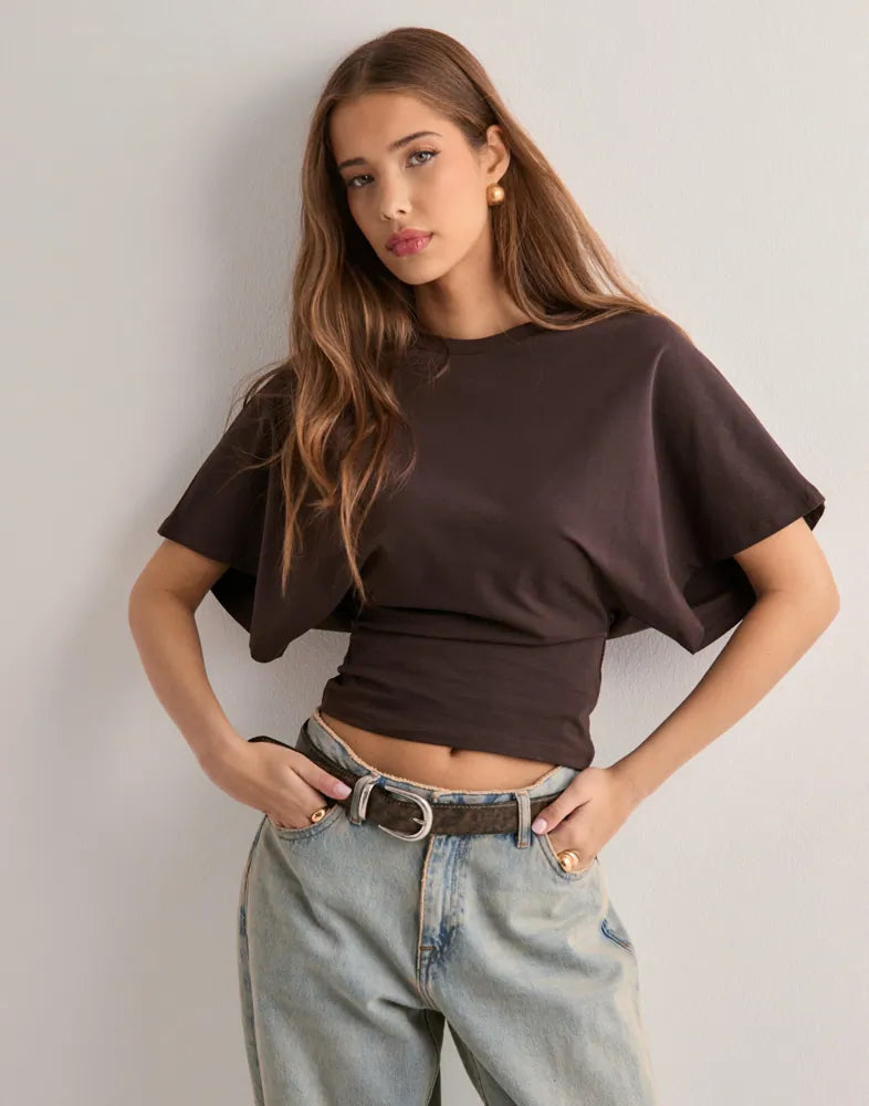 Leonie – Top Confortabil cu Talie Elastică