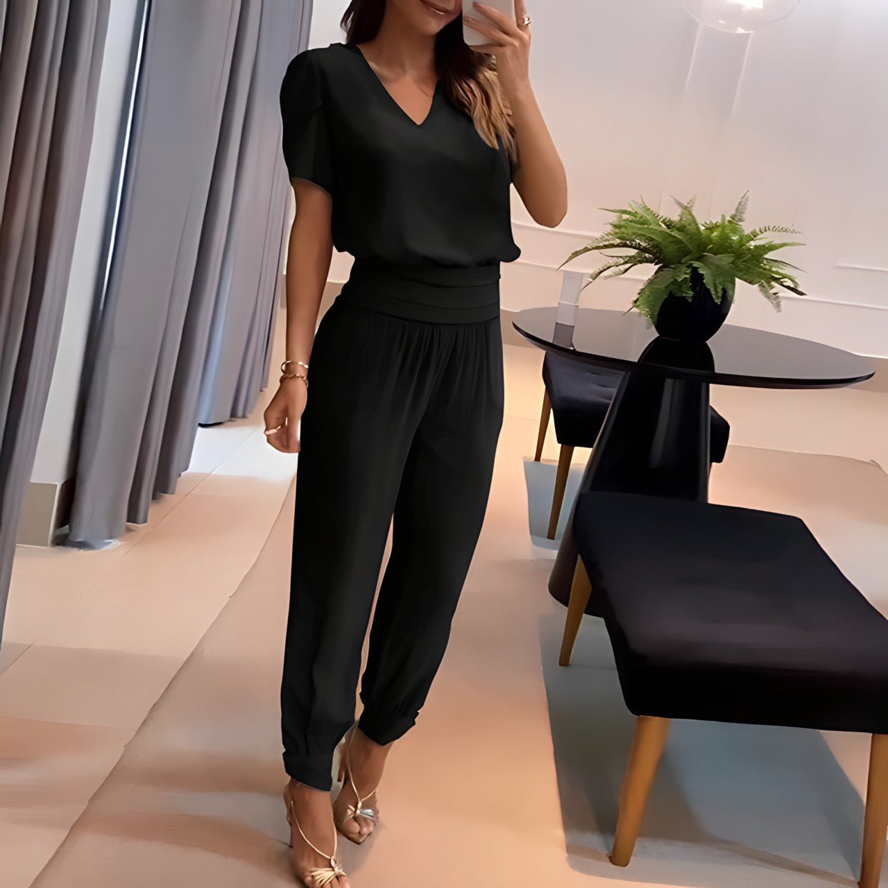 Alexandra – Set din bluză și pantaloni