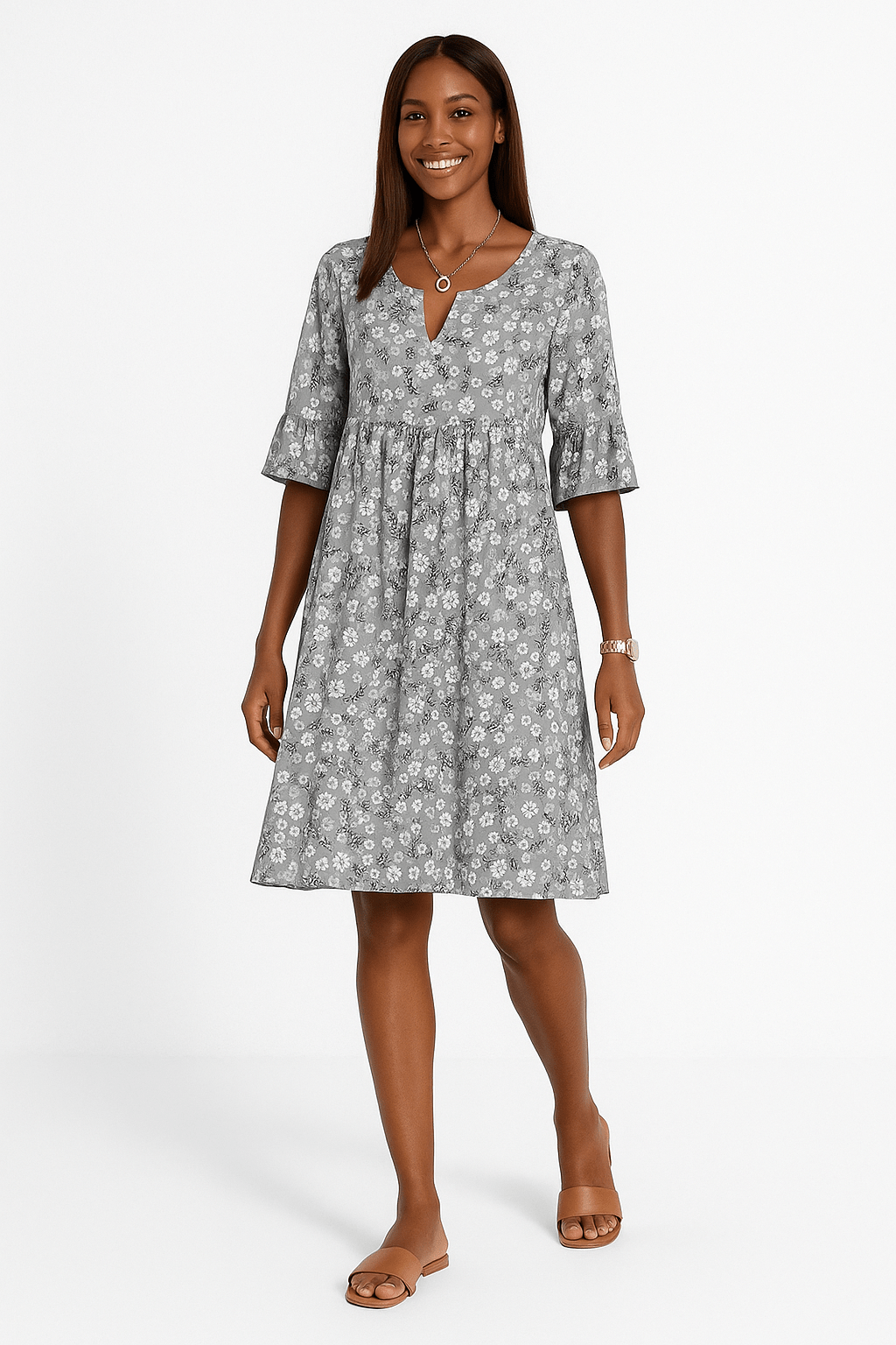 Annalena – Rochie cu flori în stil feminin