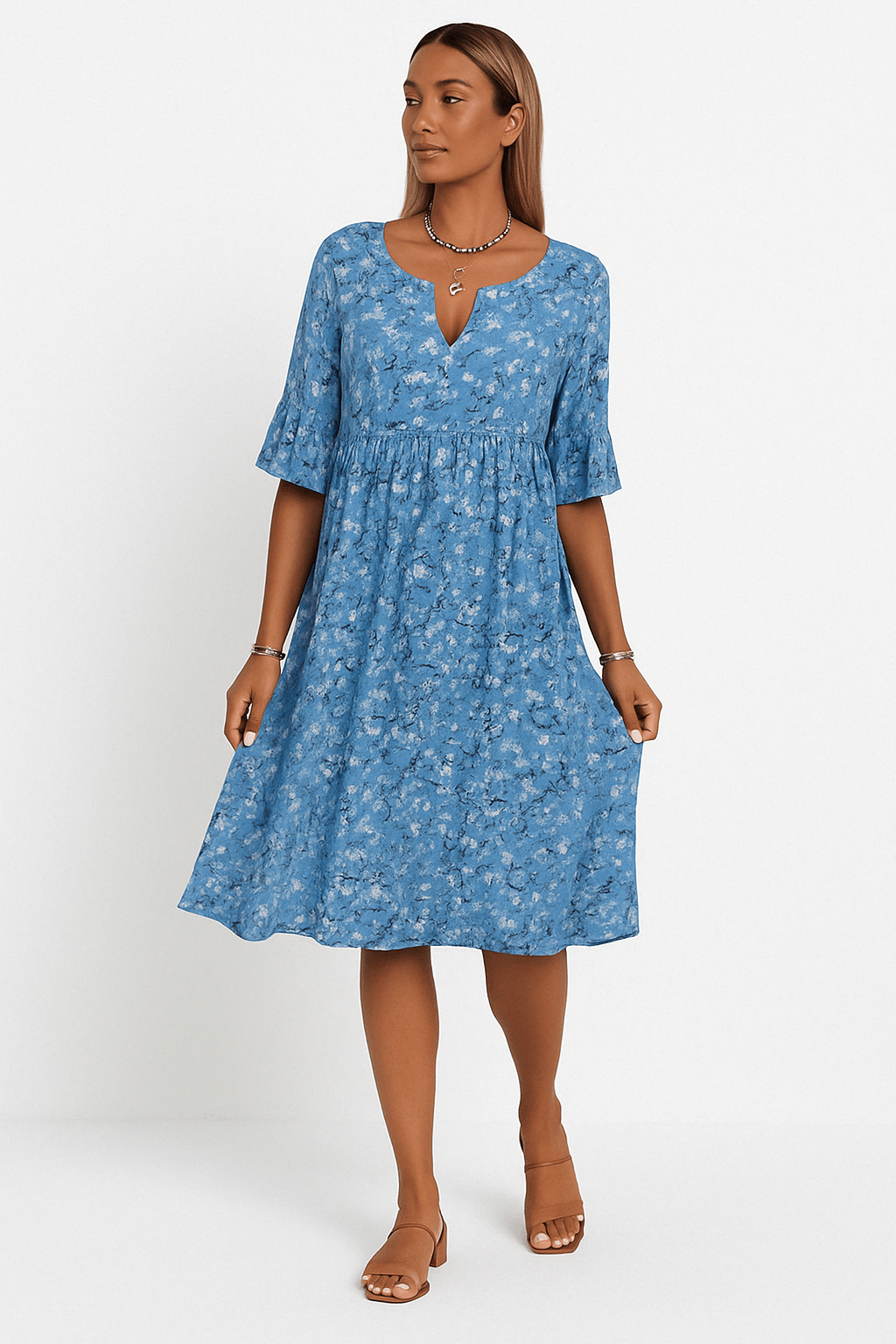 Annalena – Rochie cu flori în stil feminin