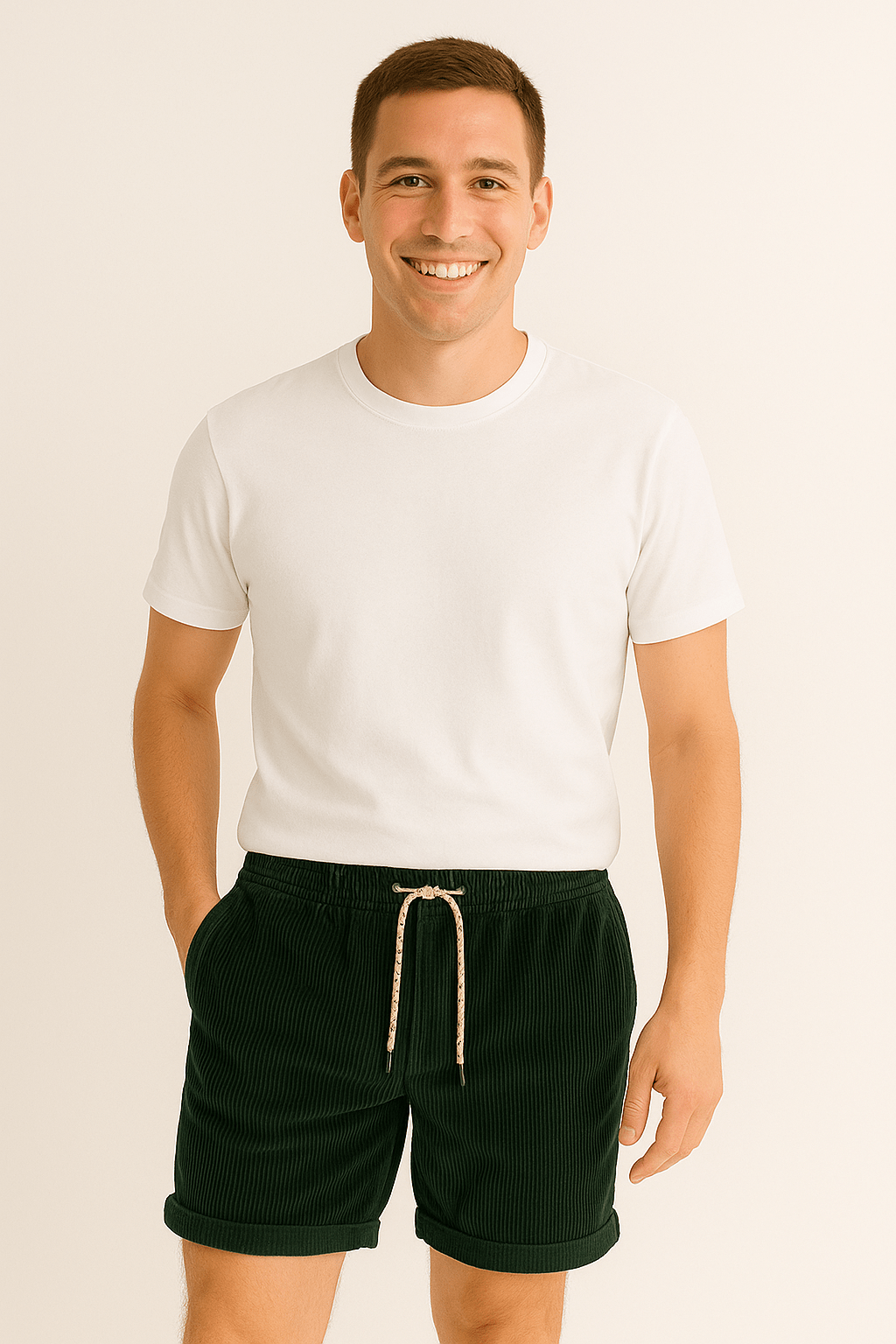 Georg – Pantaloni scurți din cord în stil retro