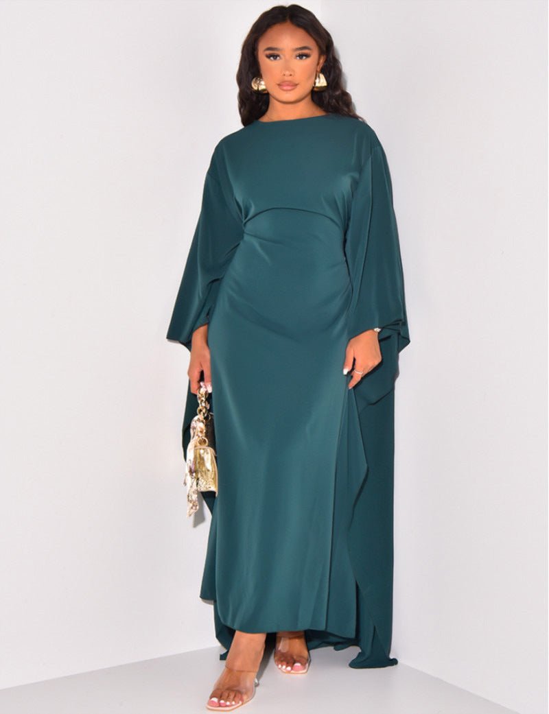 Marleen – Rochie maxi cu pelerină fluidă