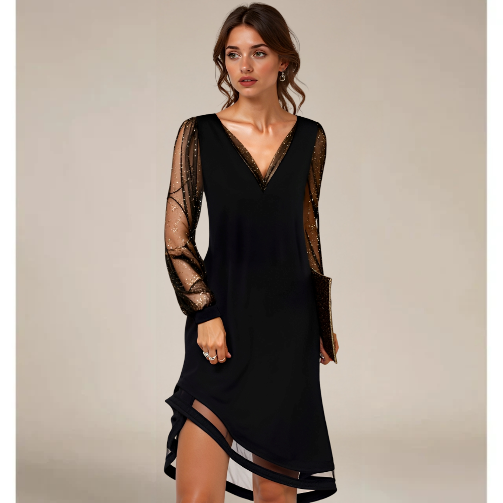 Matilda – Rochie de seară cu mâneci transparente