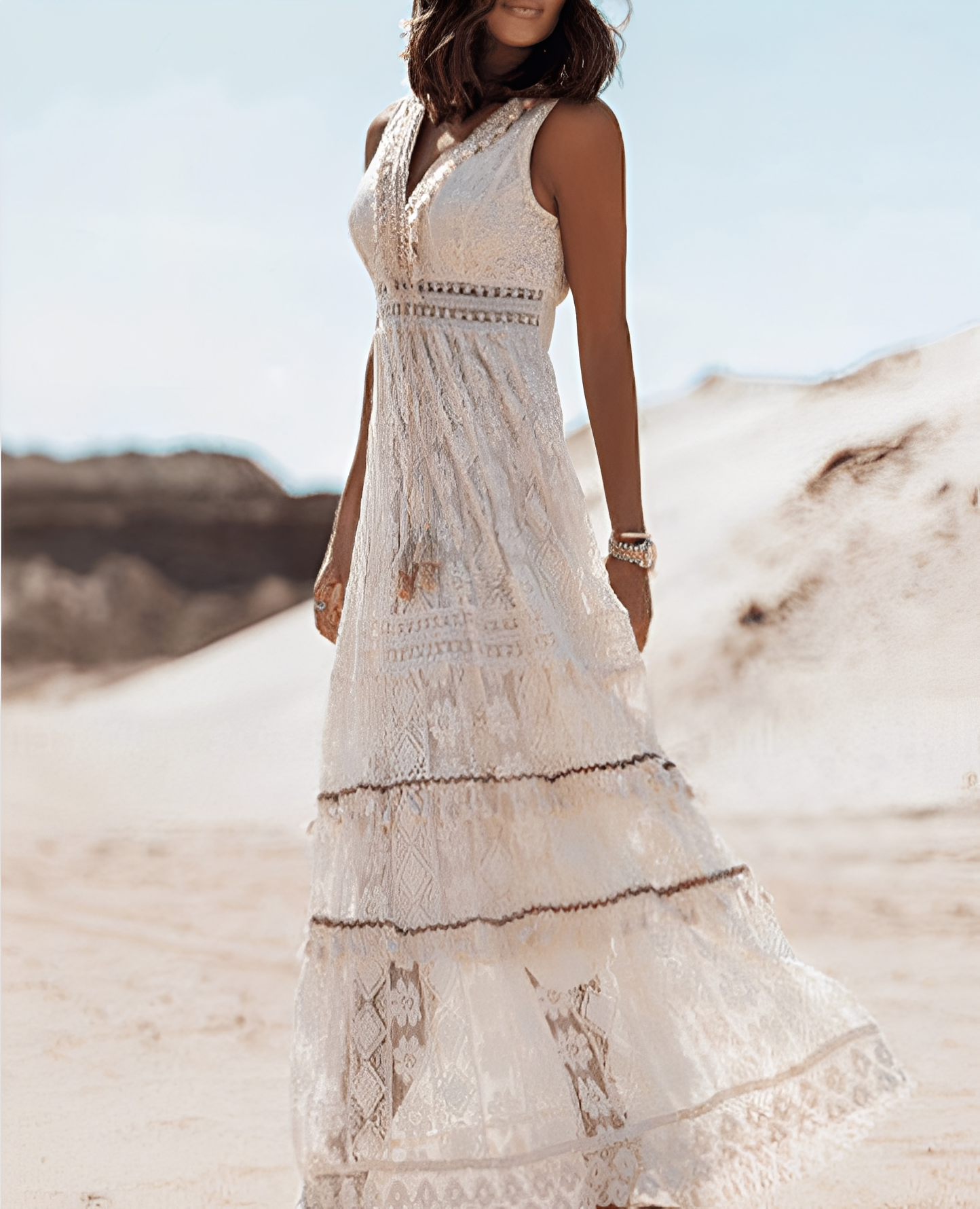 Paige – Rochie Boho din Dantelă