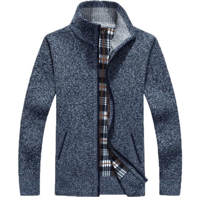 Iker – Bărbați Jachetă Tricotată cu Căptușeală din Fleece
