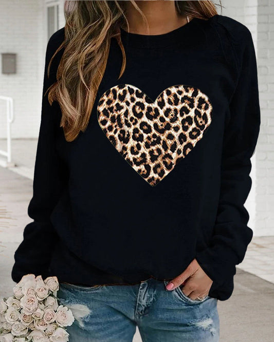 Tatjana – Leo-Sweatshirt cu model inimă