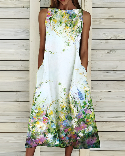 Marlene – Rochie midi cu model floral