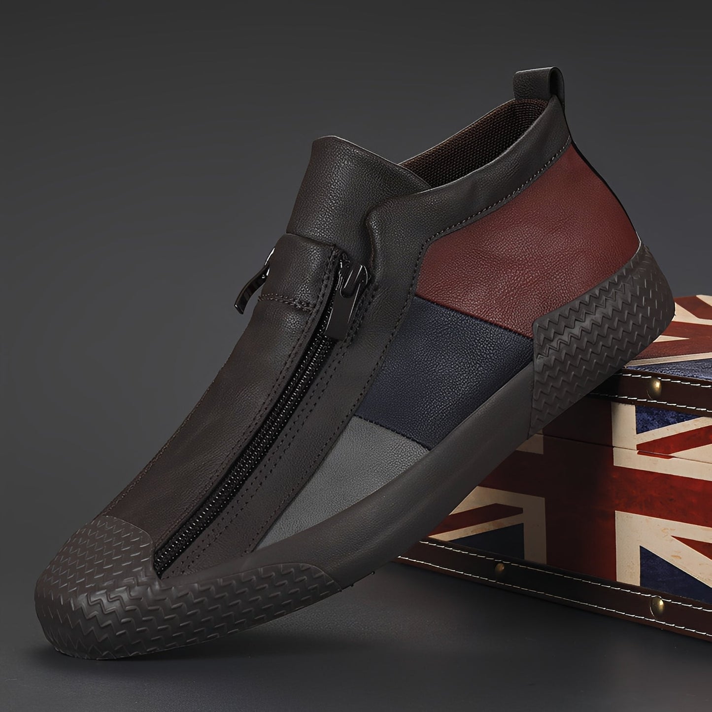 Alex - Pantofi sport eleganți cu blocuri de culoare pentru bărbați