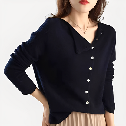 Daria - Cardigan cu un singur rând, călduros și elegant pentru femei