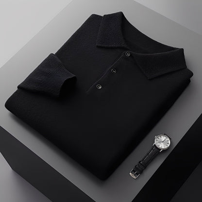 Romilly - Pulover Polo Elegant din Cașmir pentru Bărbați