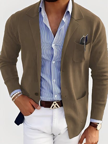 Darrin - Cardigan larg cu buzunare pentru bărbați