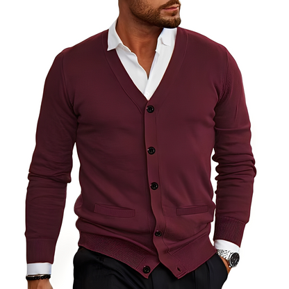 Kyler - Cardigan elegant cu nasturi pentru bărbați