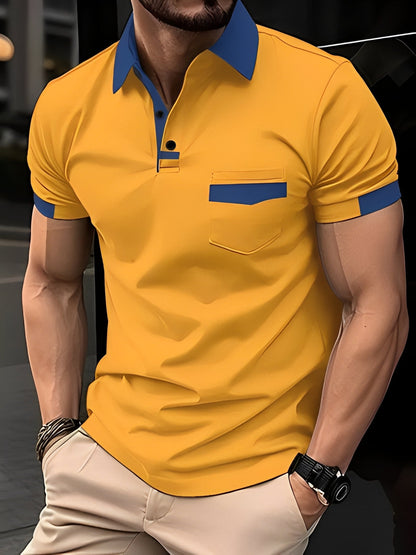 Darwin - Polo casual, croială slim-fit pentru bărbați