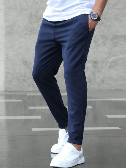 Allan - Pantaloni lați casual cu șnur pentru bărbați