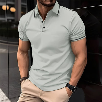 Mervyn - Polo Sport Casual cu Mâneca Scurtă pentru Bărbați