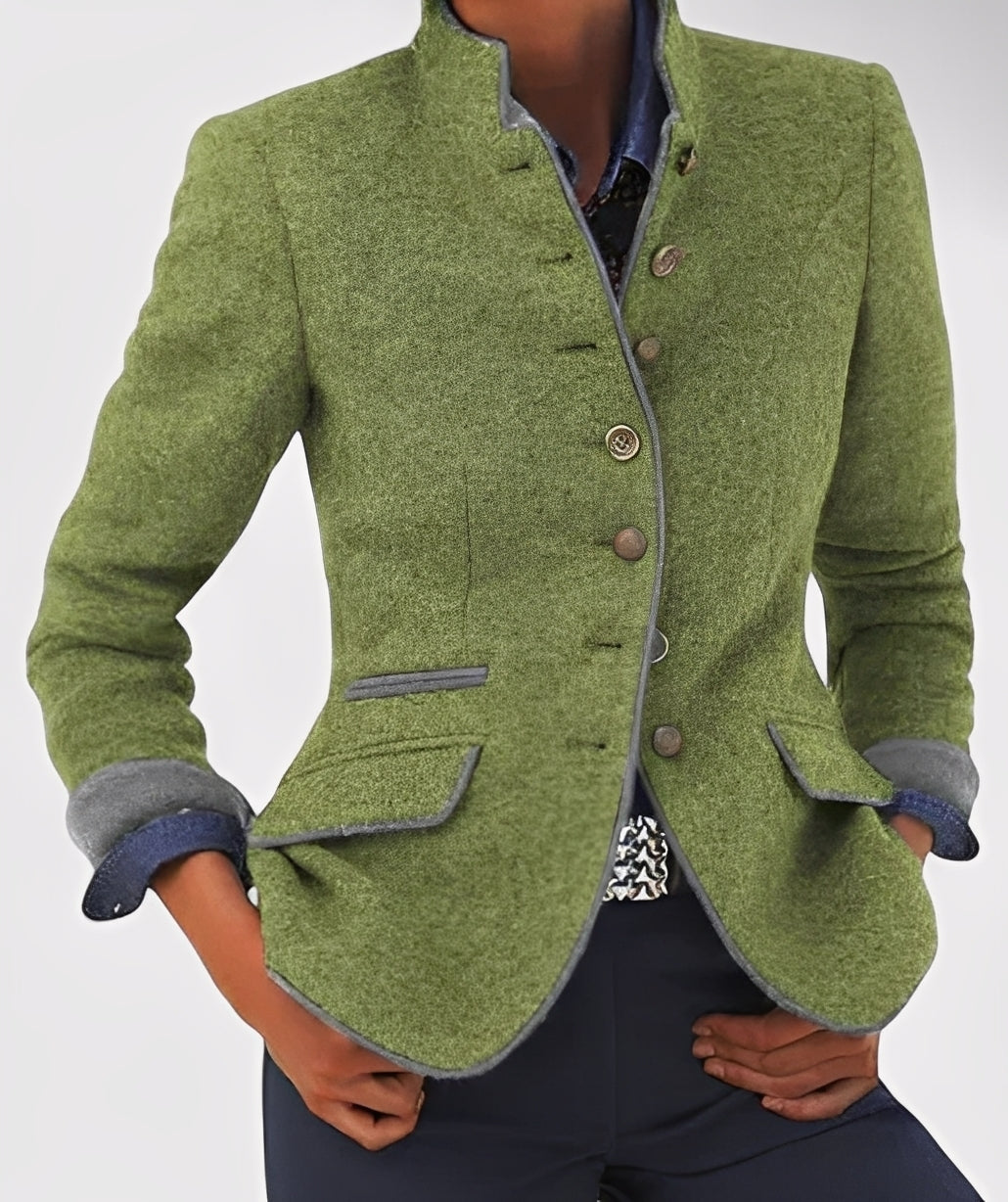 Kaelyn - Jachetă modernă de damă cu buzunare