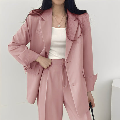 Alethea - Set elegant cu sacou lejer și pantaloni pentru femei