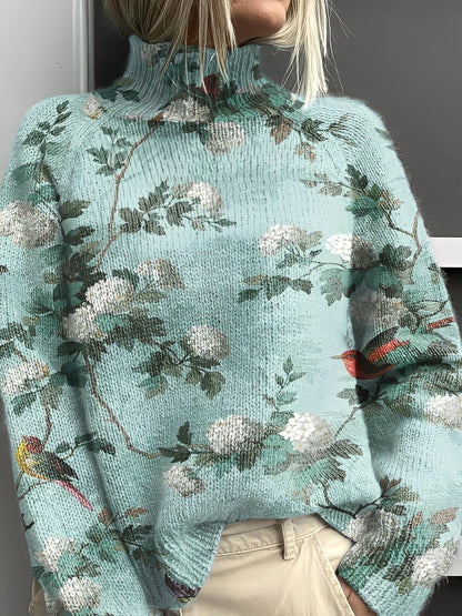 Amy - Pulover feminin elegant cu guler înalt