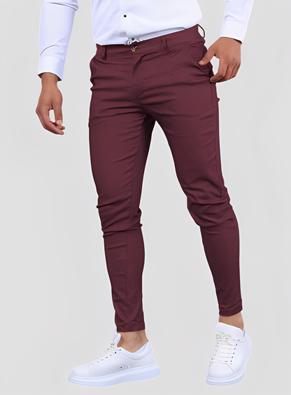 Reynard - Pantaloni pentru bărbați, skinny, formali și flexibili