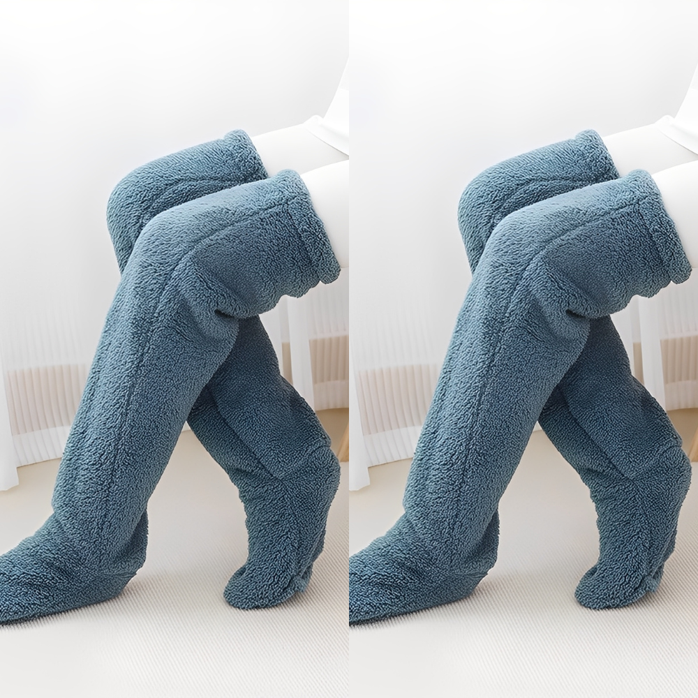 Camellia - Șosete de iarnă călduroase, până la genunchi, pentru femei