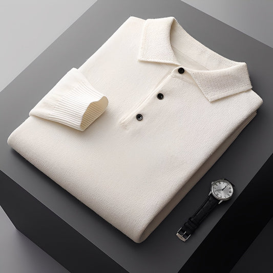 Romilly - Pulover Polo Elegant din Cașmir pentru Bărbați