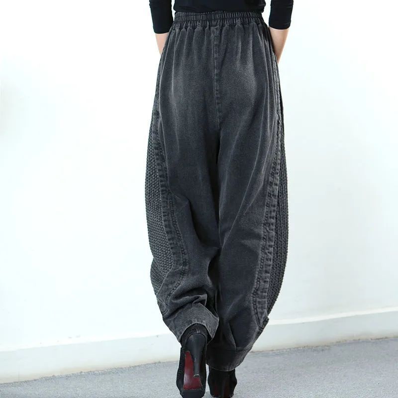 Tawnee - Pantaloni scurți Harem Patchwork Relaxați pentru Femei