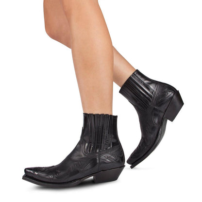 Geraldine - Cizme din Piele în Stil Retro-Cowboy pentru Femei