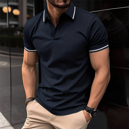 Mervyn - Polo Sport Casual cu Mâneca Scurtă pentru Bărbați